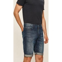 Tom Tailor Denim - Szorty jeansowe. Czarne spodenki i szorty męskie TOM TAILOR DENIM, bez wzorów, z bawełny, casualowe. W wyprzedaży za 109,90 zł.