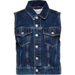 Kamizelka Calvin Klein Jeans J20J213361. Niebieskie kamizelki damskie Calvin Klein Jeans, xs, bez wzorów, z bawełny, bez kaptura. Za 399,00 zł.