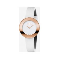 Calvin Klein Chic Zegarek Biały Złoty. Żółte zegarki damskie Calvin Klein, złote. Za 1239,95 zł.