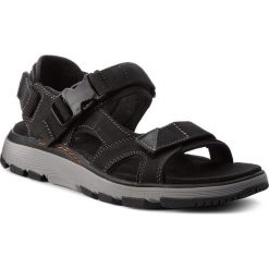 Sandały CLARKS - Un Trek Bar 261327777 Black Nubuck. Czarne sandały męskie skórzane Clarks. W wyprzedaży za 259,00 zł.