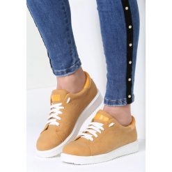 Musztardowe Buty Sportowe Elastic Hands. Żółte buty sportowe damskie vices, bez wzorów, sportowe. Za 49,99 zł.