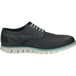Derby męskie: Półbuty męskie - MRON10203 BLU