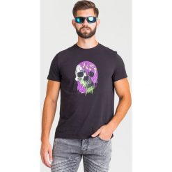 T-SHIRT Just Cavalli. Czarne t-shirty męskie Just Cavalli, s, z nadrukiem, z bawełny, z okrągłym kołnierzem. Za 659,00 zł.