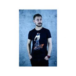 Rowerzysta. Białe t-shirty męskie Thebroda, m, bez wzorów, bez kołnierzyka. Za 79,00 zł.