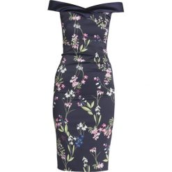 Sukienki hiszpanki: Karen Millen BOTANICAL TRAILING FLORAL PRINT ON SIGNATURE STRETCH Sukienka koktajlowa multicolour