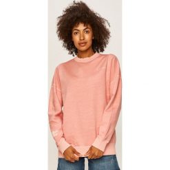 Pepe Jeans - Bluza Fergie. Różowe bluzy damskie Pepe Jeans, s, z nadrukiem, z bawełny, bez rękawów, bez kaptura. Za 279,90 zł.