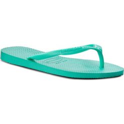 Japonki HAVAIANAS - Slim 40000309460 Mint Green/Mint G. Zielone sandały dziewczęce Havaianas, z tworzywa sztucznego, bez zapięcia. W wyprzedaży za 99,00 zł.