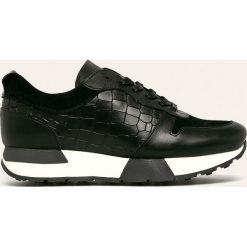 Wojas - Buty skórzane. Czarne buty sportowe damskie Wojas, bez wzorów, ze skóry, sportowe. W wyprzedaży za 189,90 zł.