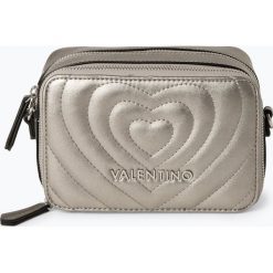 Valentino - Damska torebka na ramię, szary. Szare torebki klasyczne damskie Valentino, w paski, eleganckie, na ramię, z haftem. Za 349,95 zł.
