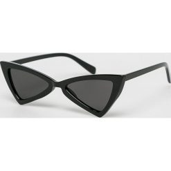 Answear - Okulary. Pomarańczowe okulary przeciwsłoneczne damskie marki ANSWEAR, prostokątne. Za 39,90 zł.