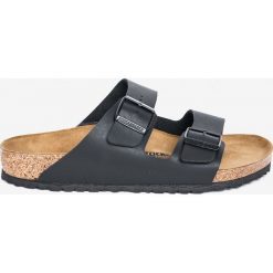 Birkenstock - Klapki. Czarne kapcie męskie Birkenstock, ze skóry. W wyprzedaży za 239,90 zł.
