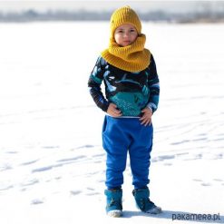Bawełniane spodnie jesień/zima CHABER. Szare spodnie chłopięce marki Pakamera, na zimę, z bawełny. Za 89,00 zł.