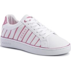 Sneakersy GUESS - Bolier FL5BOL ELE12 WHITE/PINK. Białe półbuty damskie Guess, ze skóry ekologicznej. W wyprzedaży za 469,00 zł.
