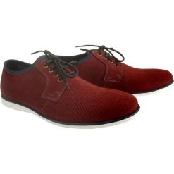KRISBUT 5197-3-9 bordo, półbuty męskie. Półbuty męskie Krisbut, ze skóry, na sznurówki. Za 259,90 zł.