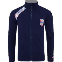 Bejsbolówki męskie: Bluza polarowa "Moody" w kolorze granatowym