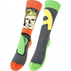 Aquaman Aquaman Logo Skarpetki wielokolorowy. Brązowe skarpetki męskie Aquaman. Za 54,90 zł.