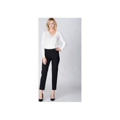 Mosali - Eleganckie Spodnie Materiałowe M050. Szare spodnie damskie Mosali, s, bez wzorów, z tkaniny, eleganckie. Za 109,00 zł.