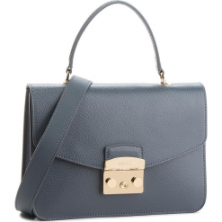 Torebka FURLA - Metropolis 978126 B BLE8 ARE Ardesia e. Niebieskie torebki klasyczne damskie marki Furla, bez wzorów, ze skóry, eleganckie, duże, bez dodatków. Za 1470,00 zł.