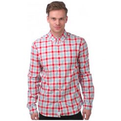 Pepe Jeans Koszula Męska Bird M Czerwony. Czerwone koszule męskie marki Pepe Jeans, m, bez wzorów, z jeansu, bez kołnierzyka, bez rękawów. W wyprzedaży za 171,00 zł.