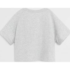 Mango Kids - T-shirt dziecięcy Ocean 110-164 cm. Szare bluzki dziewczęce Mango Kids, z aplikacjami, z bawełny, z okrągłym kołnierzem, z krótkim rękawem, krótkie, bez kaptura. Za 45,90 zł.