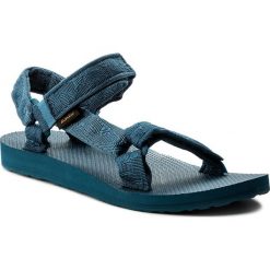 Sandały TEVA - Original Universal 1003987 Moxie Textured Legion Blue. Niebieskie klapki damskie Teva, bez wzorów, z tworzywa sztucznego, bez obcasa. W wyprzedaży za 149,00 zł.