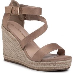 Espadryle JENNY FAIRY - WF19121-3 Beige. Brązowe espadryle damskie Jenny Fairy, bez wzorów, ze skóry ekologicznej, bez obcasa, na obcasie. Za 99,99 zł.