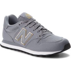 Sneakersy NEW BALANCE - GW500GKG Szary. Szare półbuty damskie New Balance, na co dzień, bez wzorów, ze skóry ekologicznej, bez obcasa, na płaskiej podeszwie, bez zapięcia. Za 299,00 zł.