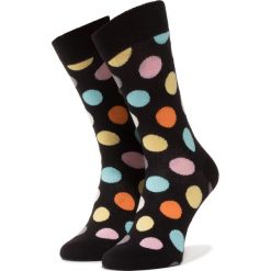 Skarpety Wysokie Unisex HAPPY SOCKS - BDO1001-099 Czarny Kolorowy. Czarne skarpetki damskie Happy Socks, bez wzorów, z elastanu. Za 39,90 zł.