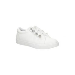 Buty Casu Trampki z kryształkami AB-185. Szare trampki i tenisówki damskie marki Casu, bez wzorów, bez zapięcia. Za 59,99 zł.