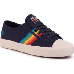Trampki GOLA - Coaster Rainbow CLA671 Navy/Multi. Niebieskie półbuty damskie Gola, bez wzorów, z gumy, bez zapięcia. Za 279,00 zł.