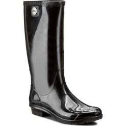 Buty zimowe damskie: Kalosze UGG – W Shaye 1012350 W/Blk