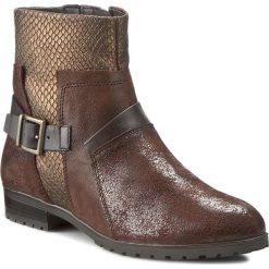 Botki CAPRICE - 9-25353-27 Dk Brown Multi 351. Brązowe botki damskie na obcasie Caprice, ze skóry ekologicznej. W wyprzedaży za 229,00 zł.