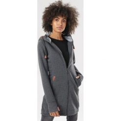 Ciemnoszara Bluza Aglaoreisis. Szare bluzy damskie Born2be, xl, bez wzorów, bez rękawów, bez kaptura. Za 119,99 zł.