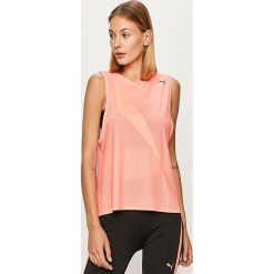 Puma - Top. Czarne bluzki damskie Puma, s, bez wzorów, z elastanu, casualowe, z okrągłym kołnierzem, bez rękawów. Za 159,90 zł.