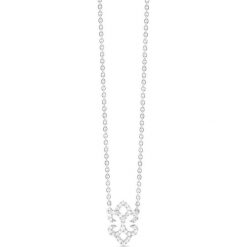 Naszyjniki damskie: Wyjątkowy Naszyjnik – złoto białe 585, Diament 0,18ct