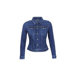 Kurtki jeansowe G-Star Raw 3302 SLIM JACKET. Niebieskie kurtki damskie marki G-Star RAW, s, bez wzorów, z jeansu, retro, bez kaptura. Za 569,00 zł.