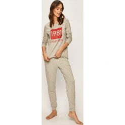 Calvin Klein Underwear - Piżama. Szare piżamy damskie Calvin Klein Underwear, s, z nadrukiem, z bawełny, bez rękawów. W wyprzedaży za 249,90 zł.