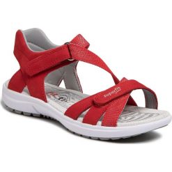 Sandały SUPERFIT - 6-09203-50 M Rot. Czerwone sandały dziewczęce Superfit, ze skóry, bez zapięcia. Za 299,00 zł.