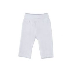 STEIFF Baby Nicki Spodnie bright white. Białe spodnie niemowlęce marki Steiff, z bawełny. Za 62,00 zł.