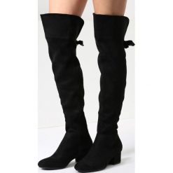 Czarne Kozaki Heart Of Gold. Czarne buty zimowe damskie vices, z materiału, z okrągłym noskiem, na obcasie. Za 159,99 zł.