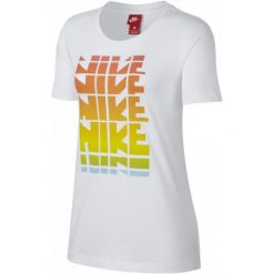 Nike Koszulka Damska W Nsw Tee wc1 White M. Białe topy sportowe damskie marki Nike, m, z tkaniny. Za 105,00 zł.