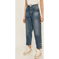 Answear - Jeansy. Niebieskie jeansy damskie ANSWEAR, s, z podwyższonym stanem. Za 149,90 zł.