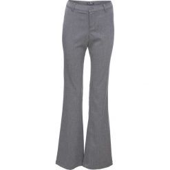 Spodnie BOOTCUT bonprix szary melanż. Szare spodnie damskie bonprix. Za 49,99 zł.