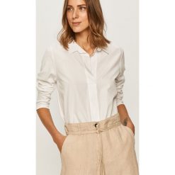 Marc O'Polo - Bluzka. Białe bluzki damskie Marc O'Polo, na co dzień, s, bez wzorów, z bawełny, casualowe, polo, bez rękawów. W wyprzedaży za 339,90 zł.