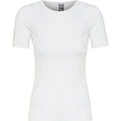 T-shirt ADIDAS BY STELLA McCARTNEY PERFORMANCE ESSENTIALS. Białe topy damskie adidas by Stella McCartney, z nadrukiem, z tkaniny, z okrągłym kołnierzem. Za 280,00 zł.