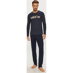 Henderson - Piżama. Niebieskie piżamy męskie Henderson, xl, z nadrukiem, z bawełny, bez rękawów. Za 119,90 zł.