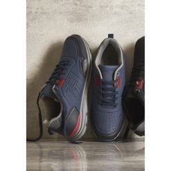 Granatowe Buty Sportowe Straight Ahead. Niebieskie buty sportowe męskie Born2be, na sznurówki. Za 139,99 zł.