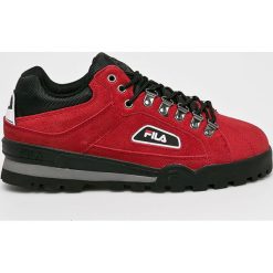 Fila - Buty Trailblazer S. Czerwone buty sportowe męskie marki Fila, z materiału, na sznurówki. W wyprzedaży za 359,90 zł.