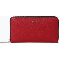 Calvin Klein - Portfel damski, czerwony. Czerwone portfele damskie marki Calvin Klein, ze skóry. Za 299,95 zł.