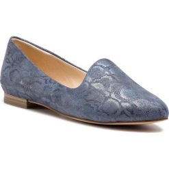 Półbuty CAPRICE - 9-24203-22 Denim Snake 884. Niebieskie mokasyny damskie Caprice, na co dzień, bez wzorów, ze skóry, bez obcasa, na płaskiej podeszwie, bez zapięcia. W wyprzedaży za 189,00 zł.